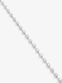 Collar de oro blanco de 18K con diamantes blancos en talla brillante de 2,03 cts