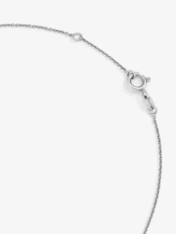 Collar de oro de 18K con diamante negro y diamante blanco