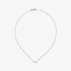 Collar de oro rosa de 18K con 5 diamantes en talla brillante con un total de 0,07 cts