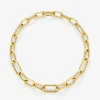 Collar eslabones extra grande oro amarillo de 18K