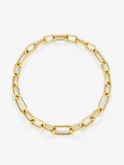 Collar eslabones extra grande oro amarillo de 18K