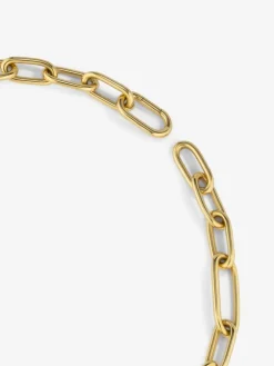 Collar eslabones extra grande oro amarillo de 18K