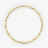 Collar eslabones mediano de oro amarillo de 18K