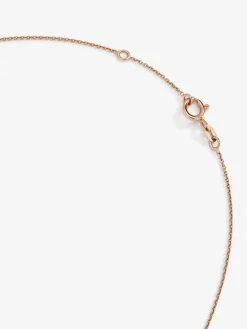 Collar gargantilla con estrellas de oro rosa de 18K con diamantes