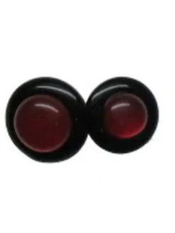 Gemelos de plata con agata rojo 9,4ct classic