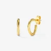 Pendientes de aro de oro amarillo de 18K