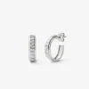Pendientes de aro de plata 925
