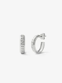 Pendientes de aro de plata 925