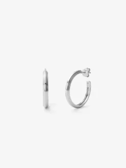 Pendientes de aro de plata 925