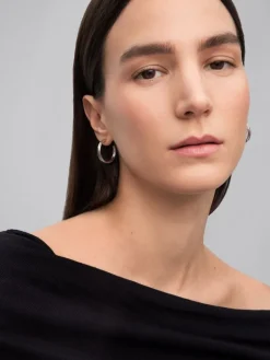 Pendientes de aro de plata 925
