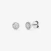 Pendientes de grace de oro blanco con diamante