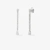 Pendientes de oro blanco de 18K con diamantes en talla pera y brillante de 1,72 cts