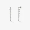 Pendientes de oro blanco de 18K con diamantes blancos en talla brillante de 1,28 cts
