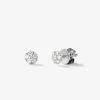 Pendientes de oro blanco de 18kt con diamantes