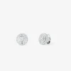 Pendientes de oro blanco de 18K con diamantes en pavé