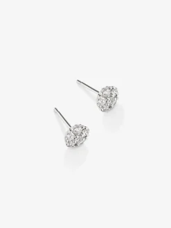 Pendientes de oro blanco de 18K con 12 diamantes en talla brillante con un total de 0,66 cts