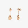 Pendientes de oro rosa de 18K con esferas