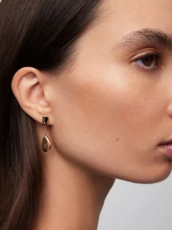 Pendientes de oro rosa de 18K con esferas