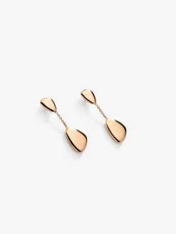 Pendientes de oro rosa de 18K con esferas