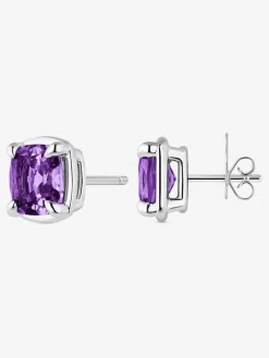 Pendientes de plata con amatistas