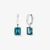 Pendientes de plata con topacios azules