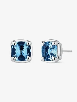 Pendientes de plata con topacio London