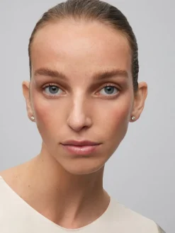Pendientes desmontables de oro blanco de 18K con diamantes blancos en talla pera y brillante de 3,23 cts