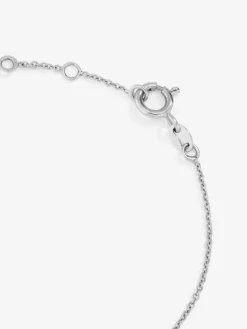Pulsera cadena círculo de oro blanco de 18K de diamantes