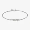 Pulsera cadena de oro blanco de 18K de diamantes