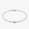 Pulsera cadena de oro blanco de 18K de diamantes en pavé