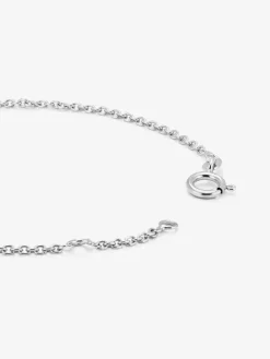 Pulsera cadena de oro blanco de 18K de diamantes en pavé
