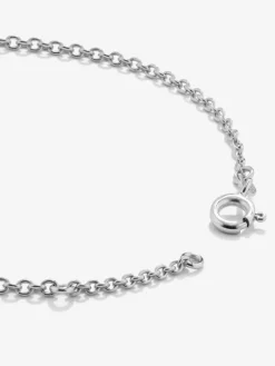 Pulsera de grace de oro blanco con diamante