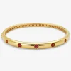 Pulsera de oro amarillo de 18K con rub&iacute;es en talla brillante de 1,2 cts