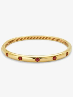 Pulsera de oro amarillo de 18K con rub&iacute;es en talla brillante de 1,2 cts