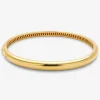 Pulsera de oro amarillo de 18K con diamante en talla brillante de 0,02 cts