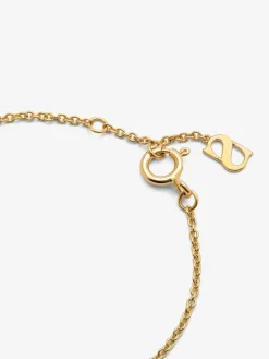 Pulsera de oro amarillo de 18K con 7 diamantes en talla brillante con un total de 0,08 cts