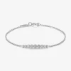 Pulsera de oro blanco de 18K con 9 diamantes en talla brillante con un total de 0,29 cts