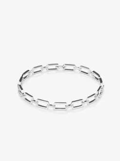 Pulsera de oro blanco de 18K con diamantes blancos en talla brillante de 0,3 cts