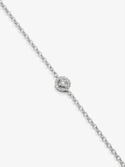 Pulsera de oro blanco de 18K con diamantes en talla brillante con un total de 0,12 cts