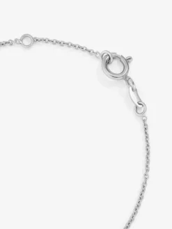 Pulsera de oro blanco de 18K con 6 diamantes en talla brillante con un total de 0,27 cts