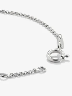 Pulsera de oro blanco de 18K con 9 diamantes en talla brillante con un total de 0,29 cts