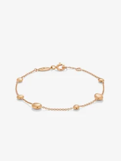 Pulsera de oro rosa de 18K