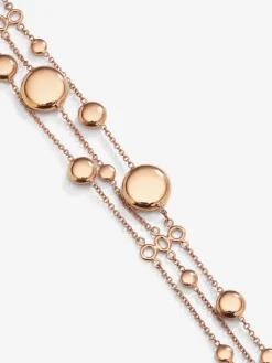 Pulsera de oro rosa de 18K