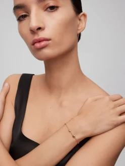 Pulsera de oro rosa de 18K