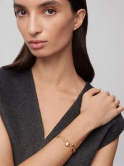 Pulsera de oro rosa de 18K