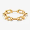 Pulsera eslabones extra grande oro amarillo de 18K