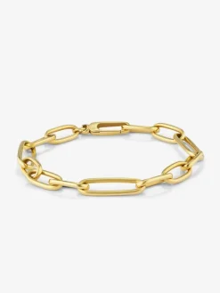 Pulsera eslabones mediana de oro amarillo de 18K