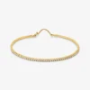 Pulsera r&iacute;gida de oro amarillo de 18K con 42 diamantes en talla brillante con un total de 0,75 cts