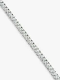 Pulsera riviere de oro blanco de 18K de diamantes