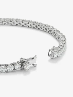Pulsera riviere de oro blanco de 18K de diamantes